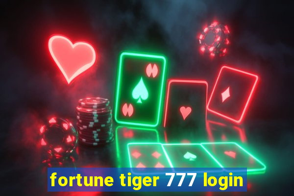 fortune tiger 777 login